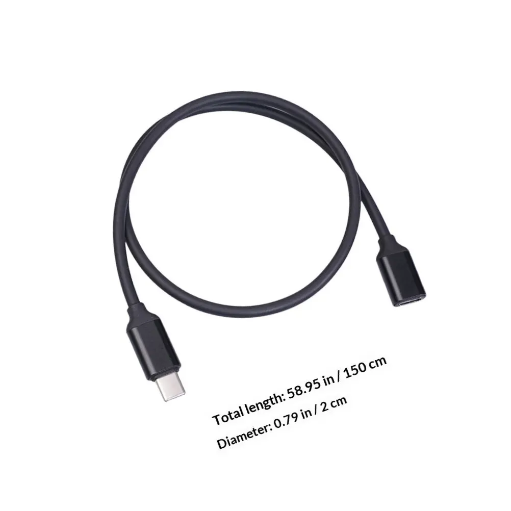 1.5m USB 타입 C 연장 케이블 20V 3A 고속 충전 고속 데이터 전송 USB-C 연장 충전 케이블 호환 가능