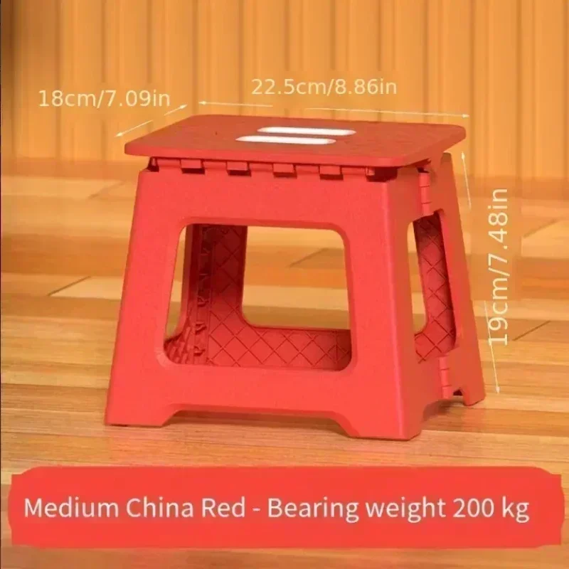 Adult Children Portable Folding Stool Thickened Plastic Saddle Chair Outdoor Activities And Fishing