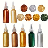 60ml Metallic Acrylic Paint Resin Pigments Golden Silvery Copper For Epoxy Resin Jewelry Making Handmade DIY Colorant Pigment 1