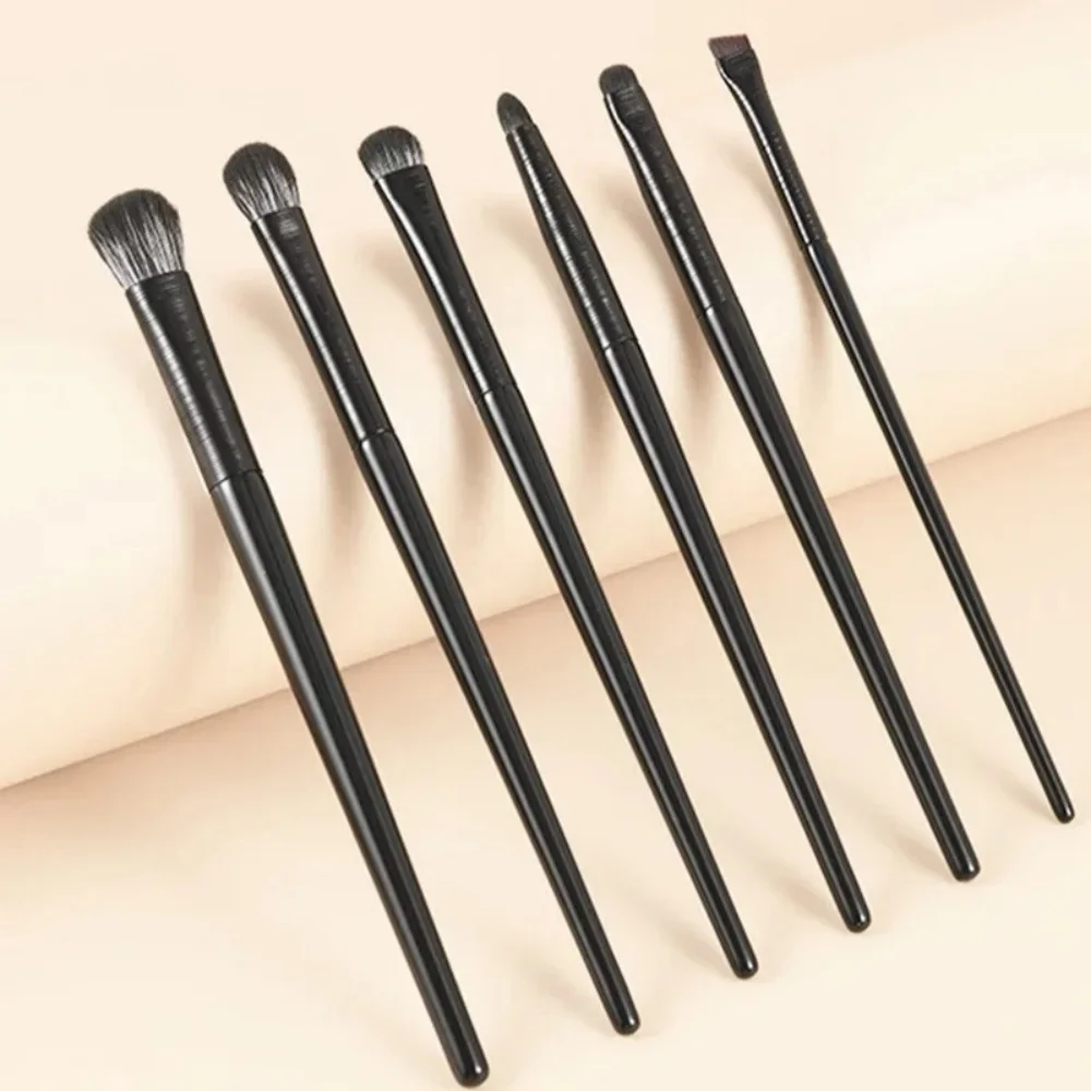 Set di 6 Pennelli per il Trucco degli Occhi: Pennello Professionale Morbido per Ombretto e Contouring, Pennelli Piccoli per il Trucco Dettagliato degli Occhi, Pennello per il Viso