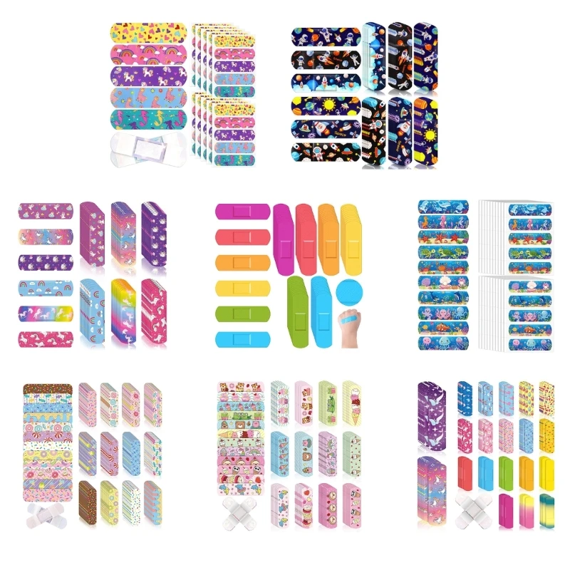 

50pcs of Cartoon Waterproof Plasters Comfortable & Breathable Woundplasts Convenient for Children Keep Wounds Protected