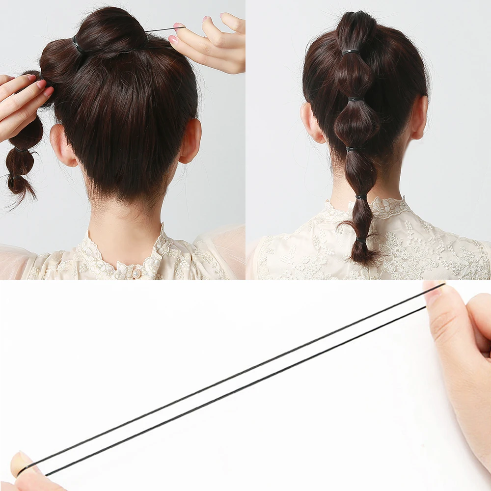 500 teile/paket Bunte Einweg Elastische Haarbänder für Kind Mädchen Scrunchie Gummiband Haar Zubehör Haar Krawatten Pferdeschwanz Halter – Detail 1