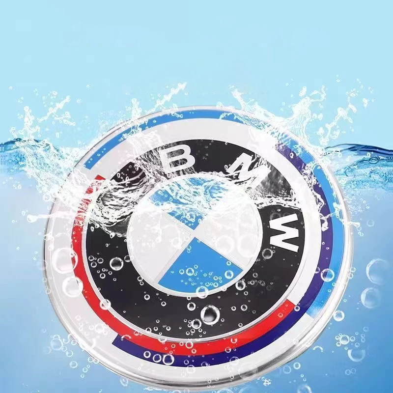 자동차 핸들 배지 엠블럼 스티커, BMW G01 F10 F20 G30 F30 F31 E36 E39 E87 E60 E46 E91 X1 X3 X5 자동차 장식, 45mm