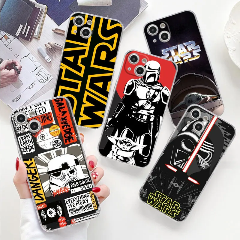 Custodia Per Telefono Per Iphone 15 14 Pro Max 13 12 Mini 11 Promax Xr Xs X 8 7 6 Plus Se Cover Morbida In Silicone S-Starwars Clone Troopers