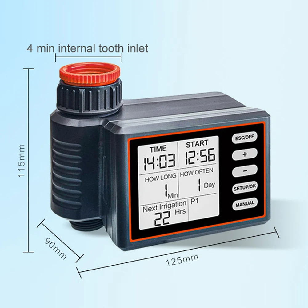 Intelligent Automatic Irrigator Controller Balcony Family Water Timer Automatic Drip Irrigation System Controller LCD Display