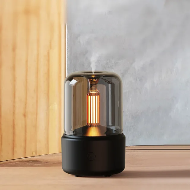 Home Aromatherapy Diffuser Light Cool Mist Essential Oil Diffuser Aroma Humidifier Candle Light Fragrance Diffuser Room Decor 4