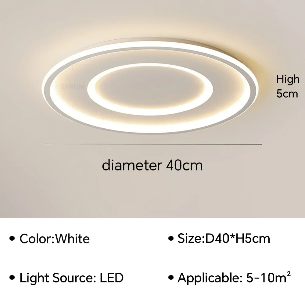 Circular White D40CM
