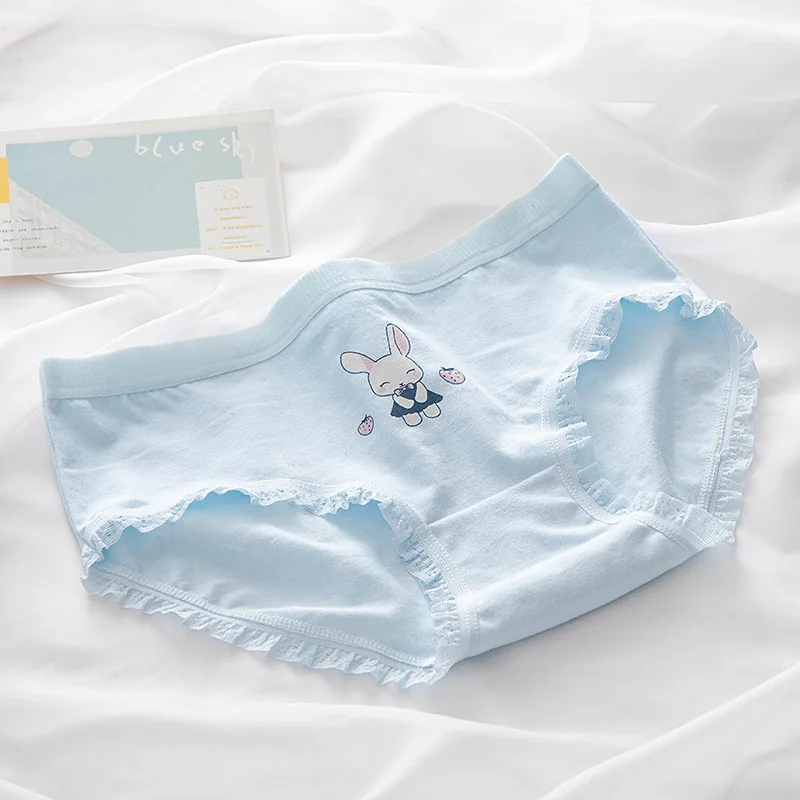 Cotton Strawberry Cute Rabbit Women's Panties Image 11