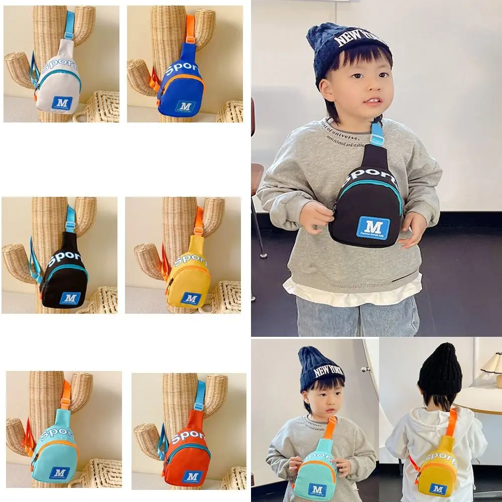 Crossbody Bag Letter Printed Chest Bag Simple Casual Shoulder Bag Adjustable Shoulder Strap Versatile Crossbody Bag Girl Boy