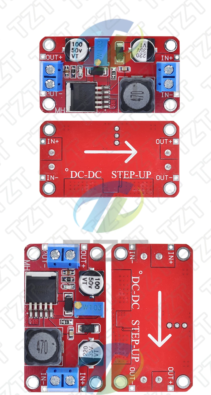 1/2/5PCS 5A DC-DC Step Up Power Modul Boost Volt Konverter 3,3 V-35V zu 5V 6V 9V 12V 24V XL6019 – Detail 3