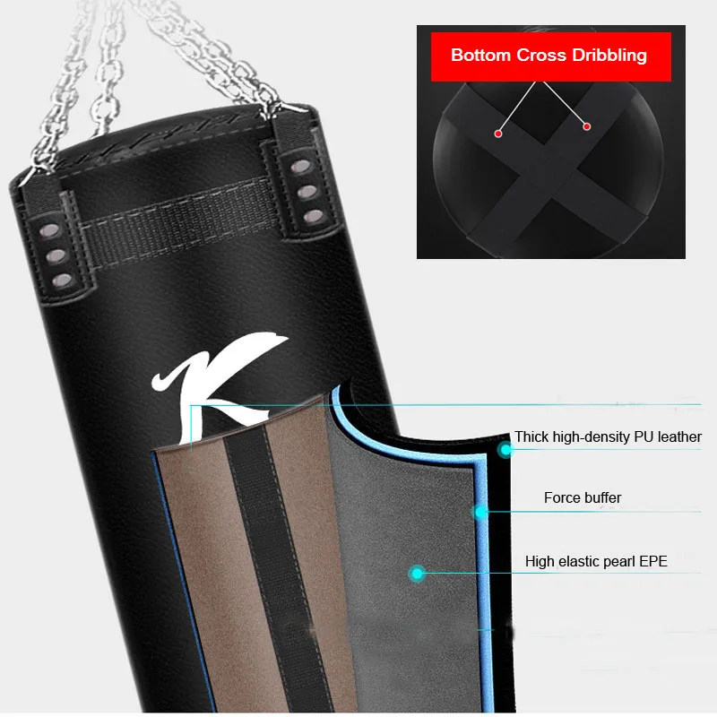 35KG Punching Boxing Bag With Boxing Gloves For Adults, Professional Heavy Sandbag for GYM fitness, MMA Muay Thai Punch Training