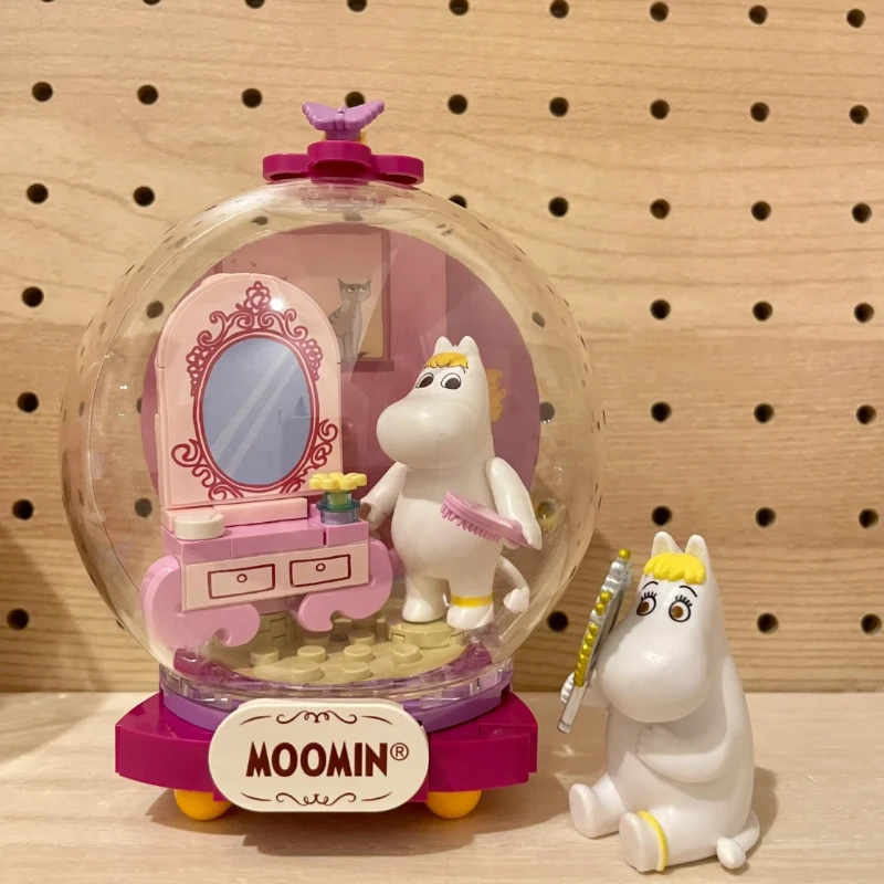 Pantasy Building Blocks Moomin Roaming Series Cartoon Crystal Ball Pendant Toy Gift