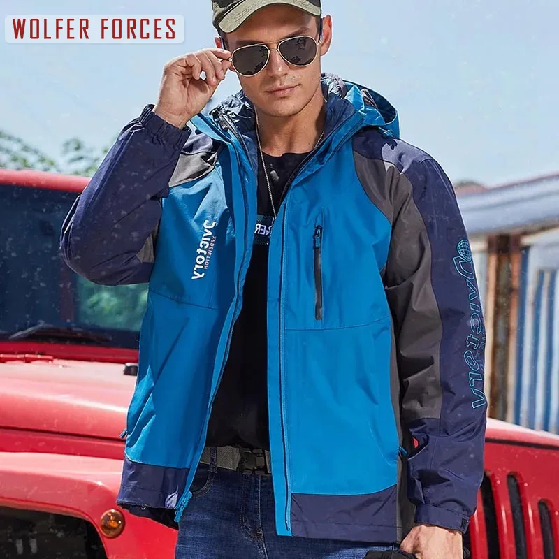 Track Jacket Man Clothes Men's Spring Baseball Trekking Windshield Camping Techwear Windbreaker Outdoor Heavy