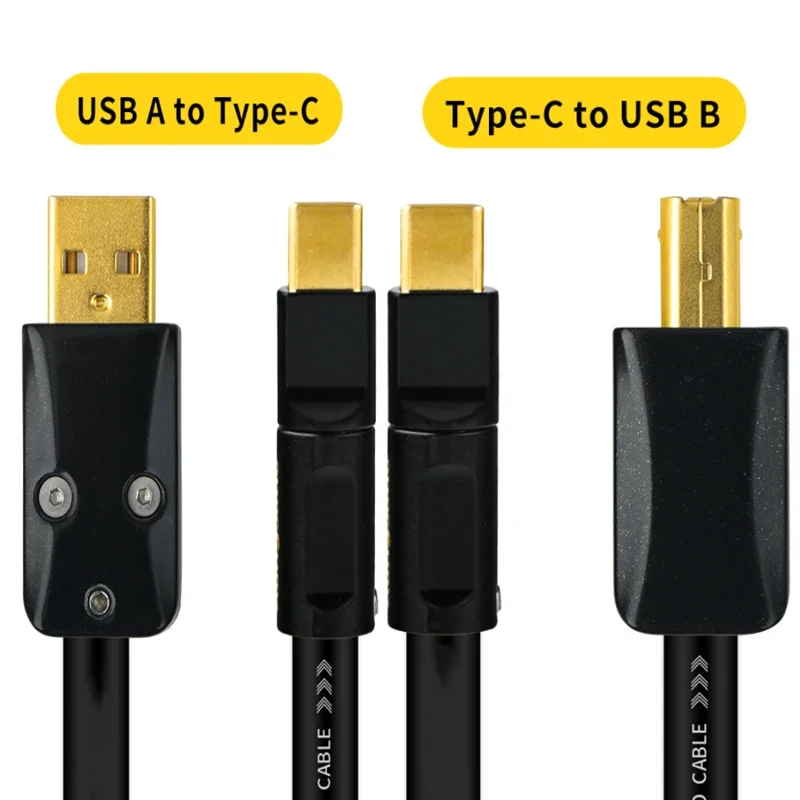 

Чистый серебристый USB-кабель Тип C к B квадратный порт DAC декодирование строки мобильный телефон компьютерная звуковая карта OTG кабель для передачи данных