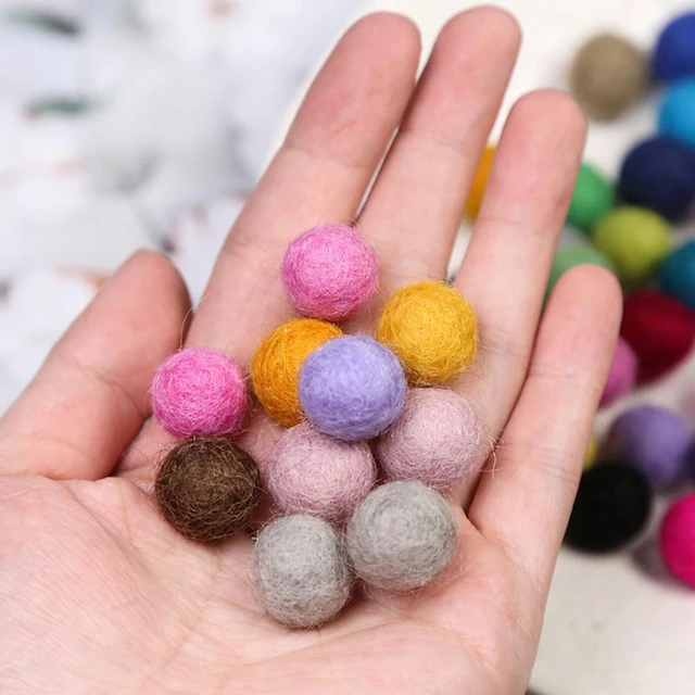 Portable Felt Balls For Crafts High Quality Christmas Felt Pompom Universal  Home Decorative Soft No Fade Round Wool Felt Balls - AliExpress