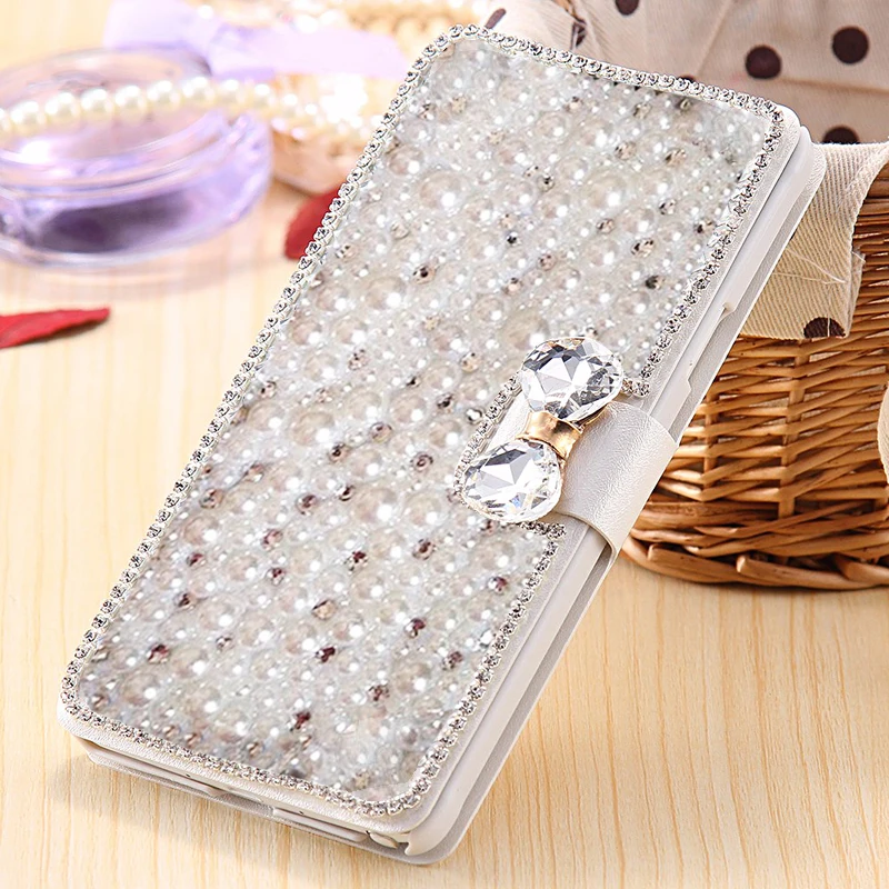 .com: Topone Bling Crystal Diamonds Pearls PU Leather Flip Slots  Stand Wallet Case Cover F4 #8 Diamonds butterflys For Meizu MX4 : Beauty &  Personal Care