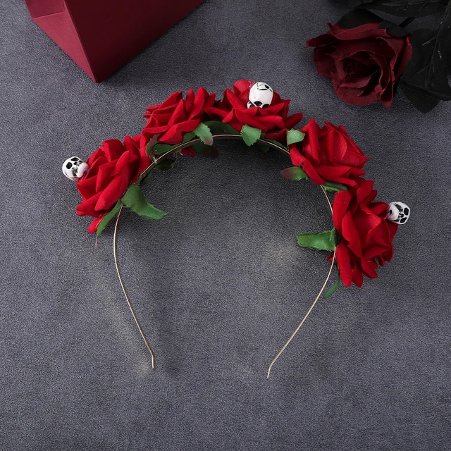 Skull Rose Headband: A stylish and affordable hair accessory for women