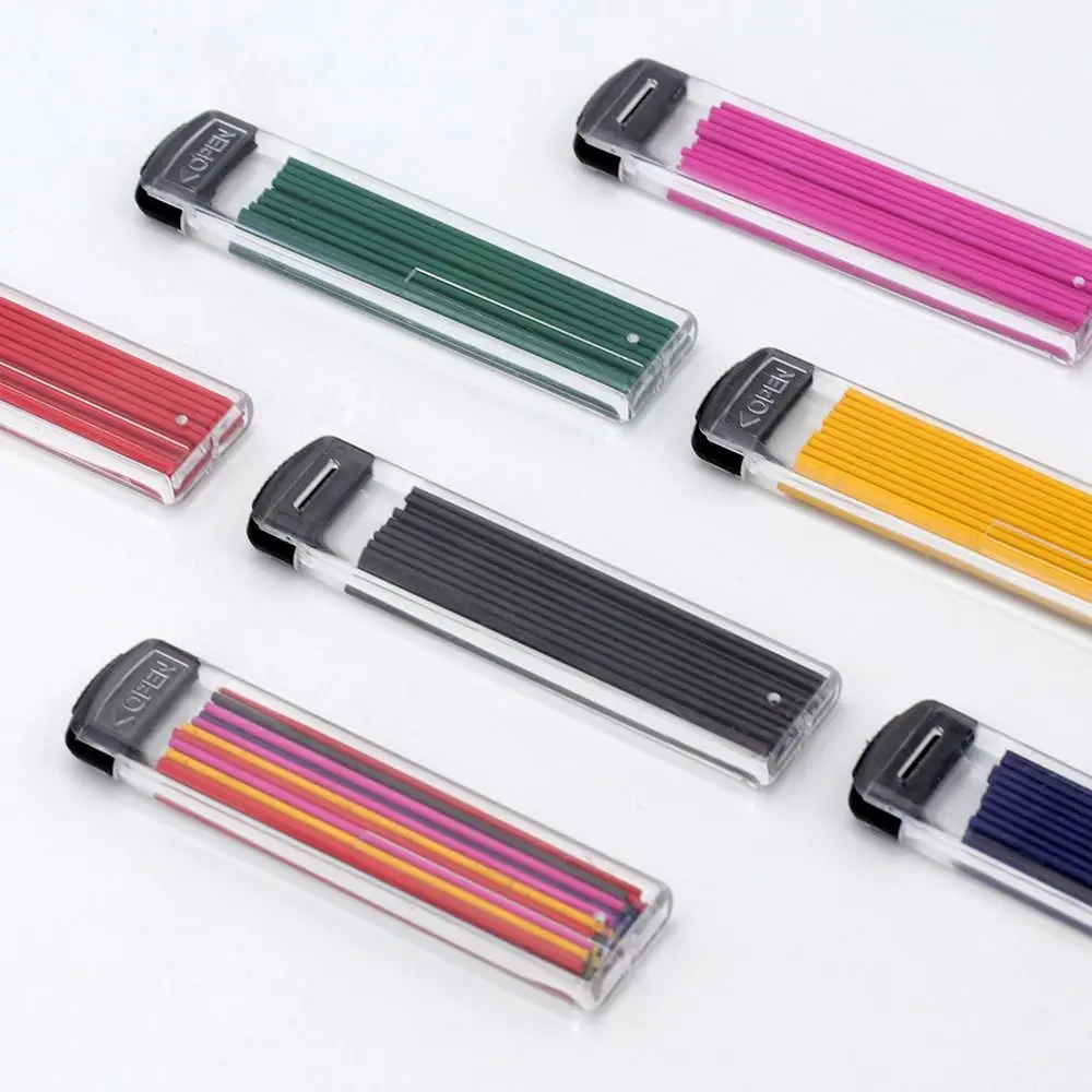 30개입/박스 1.3mm 자동 연필심 리필 컬러 교체형 샤프펜슬심 샤프펜슬 리필