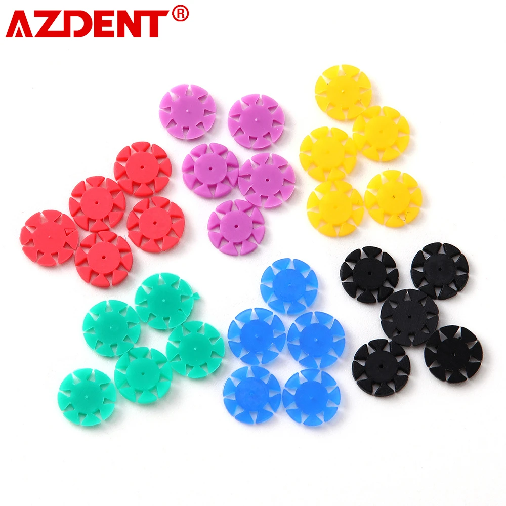 

AZDENT 100 PCS/Bag Dental Endo Root Canal File Disinfection Marking Circle Ring Counting Silicone Endodontics Dentistry Stopper