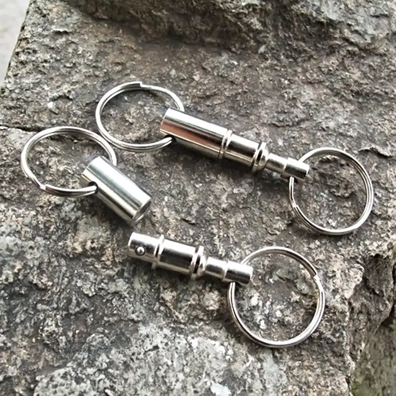Rock Climbing Keychain Double Quick Anti-lost Release Camping Fast Portable outdoor Carabiner Release Key Key EDC A2Z2