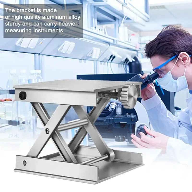 Lab Jack Lift Table Aluminium Alloy Laboratory Jack Scissors Stand Adjustable Router Lift Platform