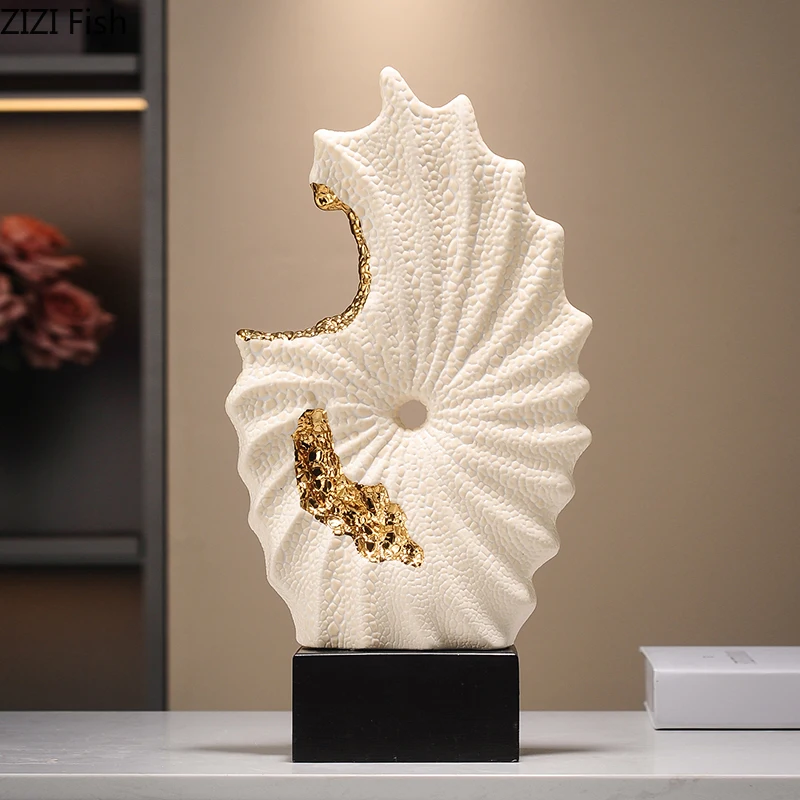 Gilded Ceramic Landscape Ornament 3