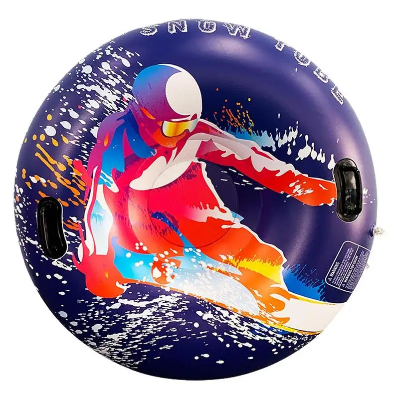 Skiing Snow Tube Inflatable Sleigh Ski Circle Thickened Floated Sled For Kids Adult Skiing Ring Winter Outdoor Ski Supplies