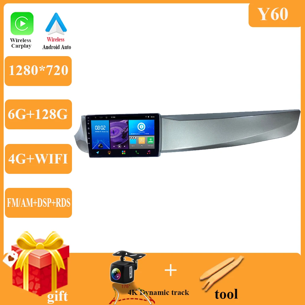 Autoradio Android 13 Per Alfa Romeo Giulietta 2010-2014 - Schermo 9 Pollici Touch, 8 Core, Wireless CarPlay E Android Auto, 4G GPS - Foto 2