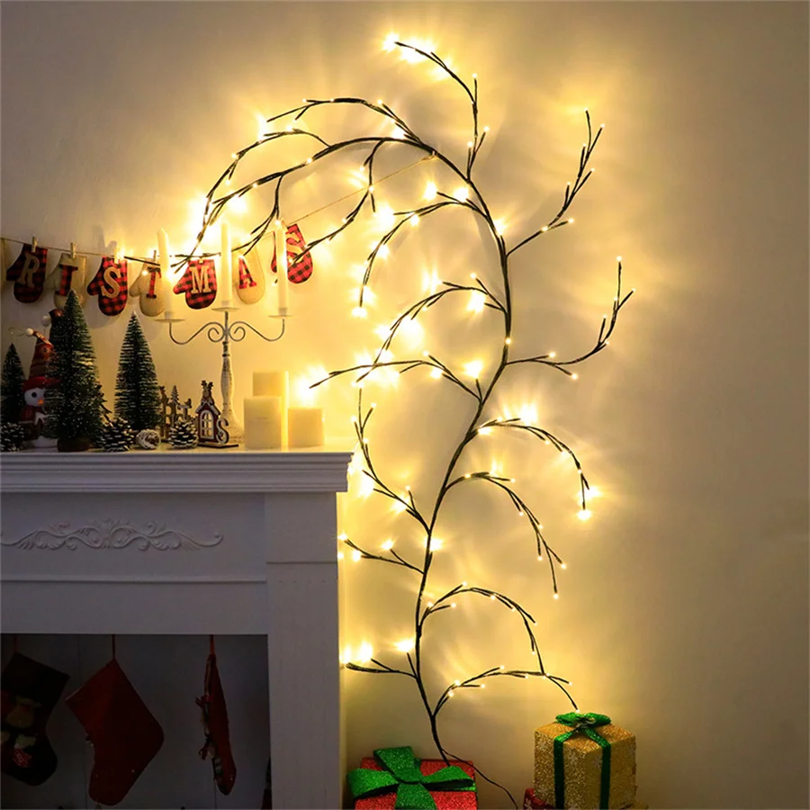 Decorative Vines Lights for Home, Christmas Halloween Valentine's Day  Branch Lights for Wall Corner Fireplace Window Living Room - AliExpress