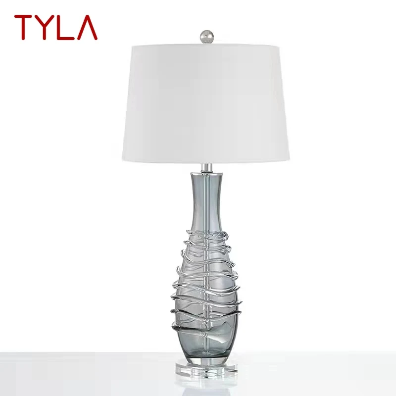 

TYLA Nordic Glaze Table Lamp Modern Art Iiving Room Bedroom Study Hotel LED Personality Originality Desk Light