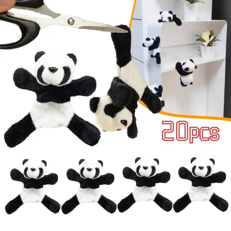 

Магнит на холодильник в виде панды, милые мягкие плюшевые наклейки на холодильник, Мультяшные животные, наклейки на стену, детские игрушки, сувенирные подарки, украшение для дома