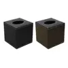 PU Leather Square Facial Tissue Box Cover Elegant Countertop Tissue Container Paper Napkin Holder for Home Living Room 1