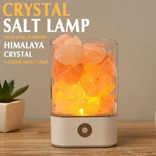 

Salt Lamp USB Bedside Lamps for The Bedroom Night Light LED RGB Night Lights Chargable Decoration Bedroom Cute Table Lighting