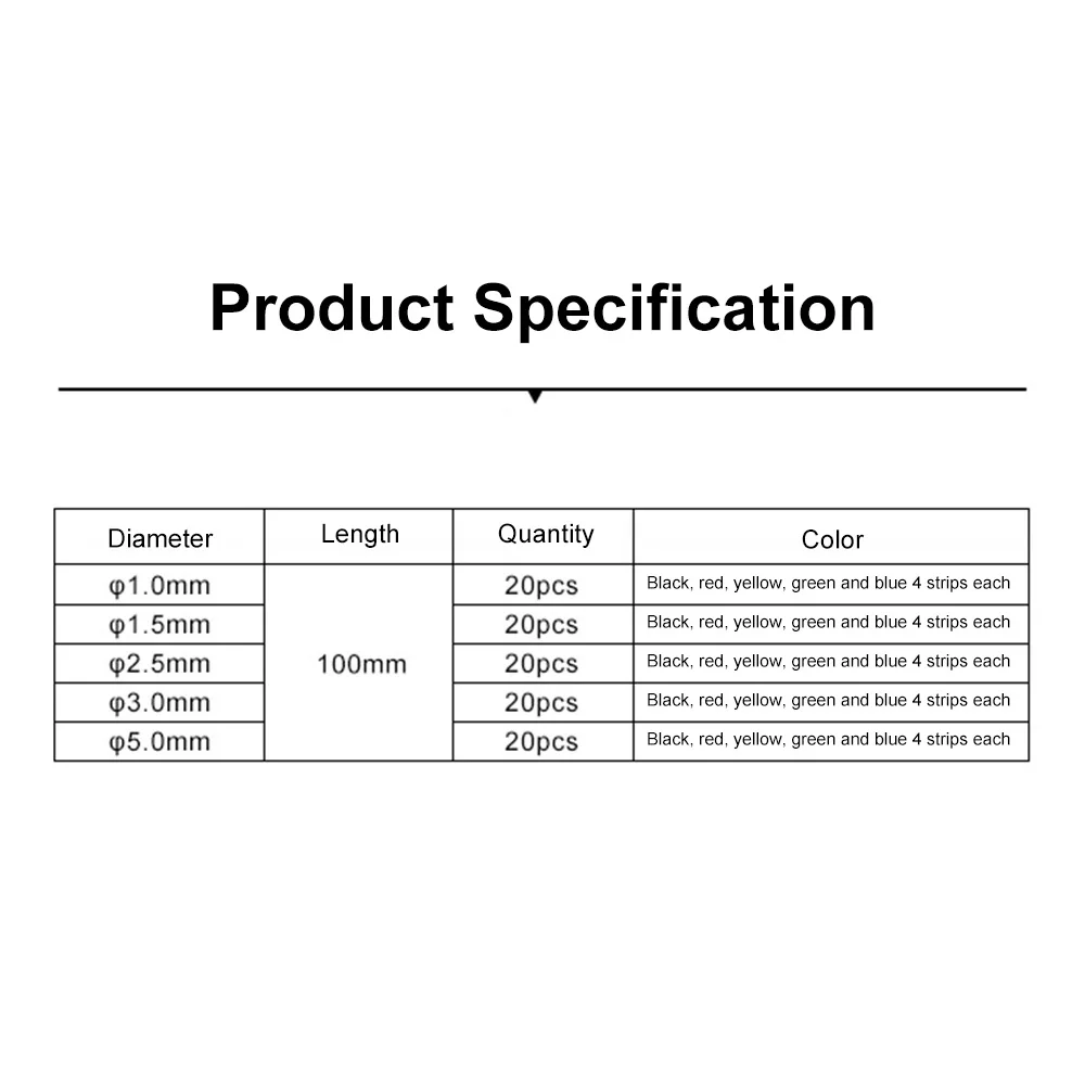 100ks 2：1 thermoresistant trubice horko stáhnout wrapping souprava smíšený drát kabel sulation návlačky horko stáhnout bužírky