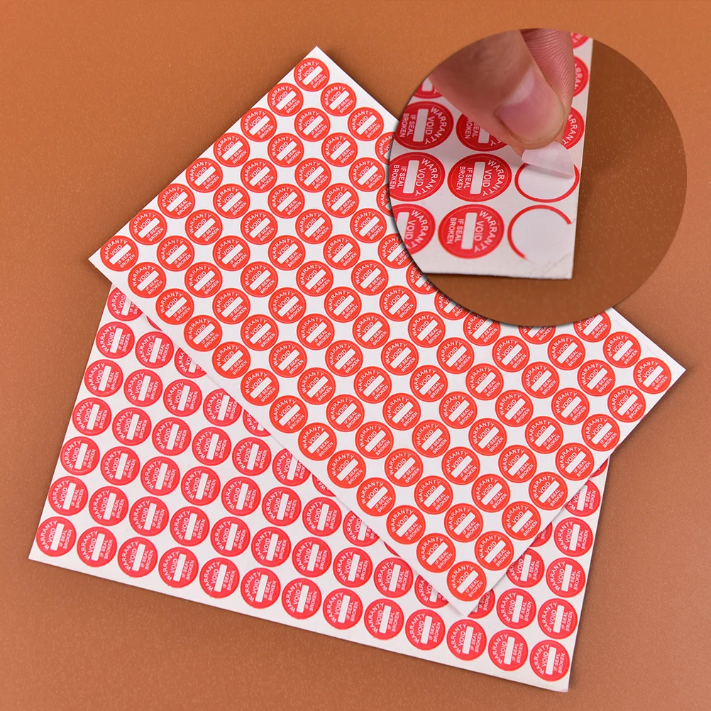 

New 2sheets (total 208Pcs) Universal Guaranteed VOID Sticker Strong Adhesive Warranty Fragile Seal Label Sticker 10x10mm