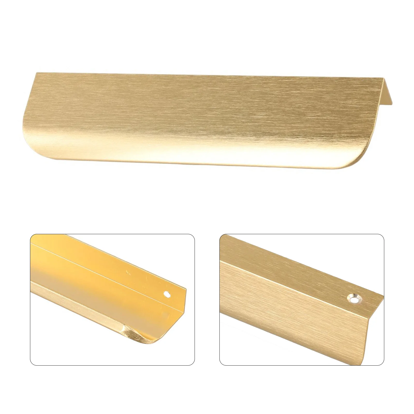 Description Picture 5 of itemKitchen Cabinet Door Handles Cupboard Drawer Concealed Finger Edge Pull Aluminum Drawer Knobs Long Furniture Handle Hardware