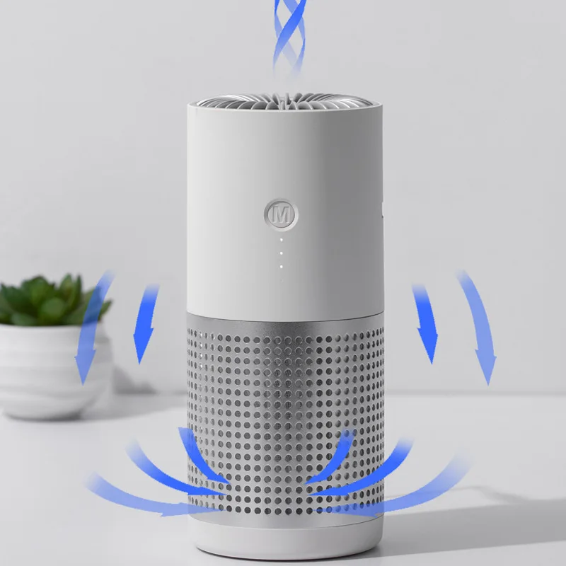 Car Air Purifier Smoke Smell Formaldehyde Removal Desktop Office Release Anion Ozone Intelligent Portable Automotive Supplies