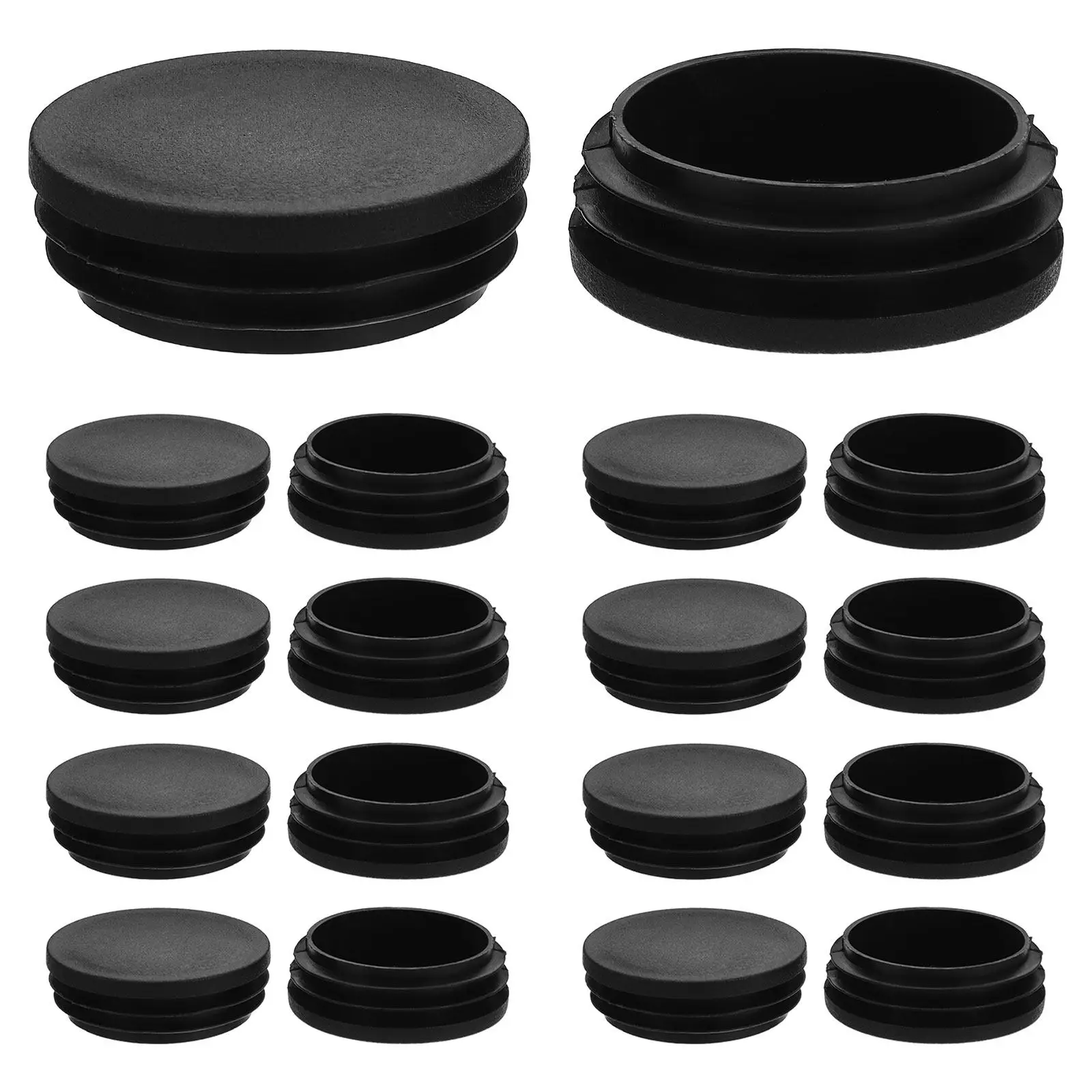 50Pcs 튜브 캡 라운드 가구 다리 보호대 미끄럼 방지 의자 발 커버 5Cm 금속 의자 테이블 다리용 삽입 스토퍼