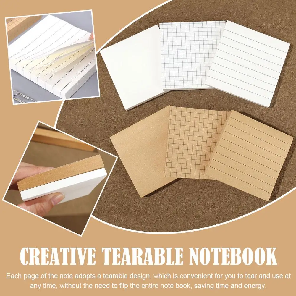 

Tearable Note Pad Non-sticky Plan Message Memo Sticky Creative Notepad Mini Memo Paper Pad Stationery Note Students T3P6