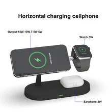 in 1 Wireless Charger Station For iPhone 13 11 12 X 8 Samsung Apple Watch Macsafe Charging Station for Airpods Pro iWatch 5/4