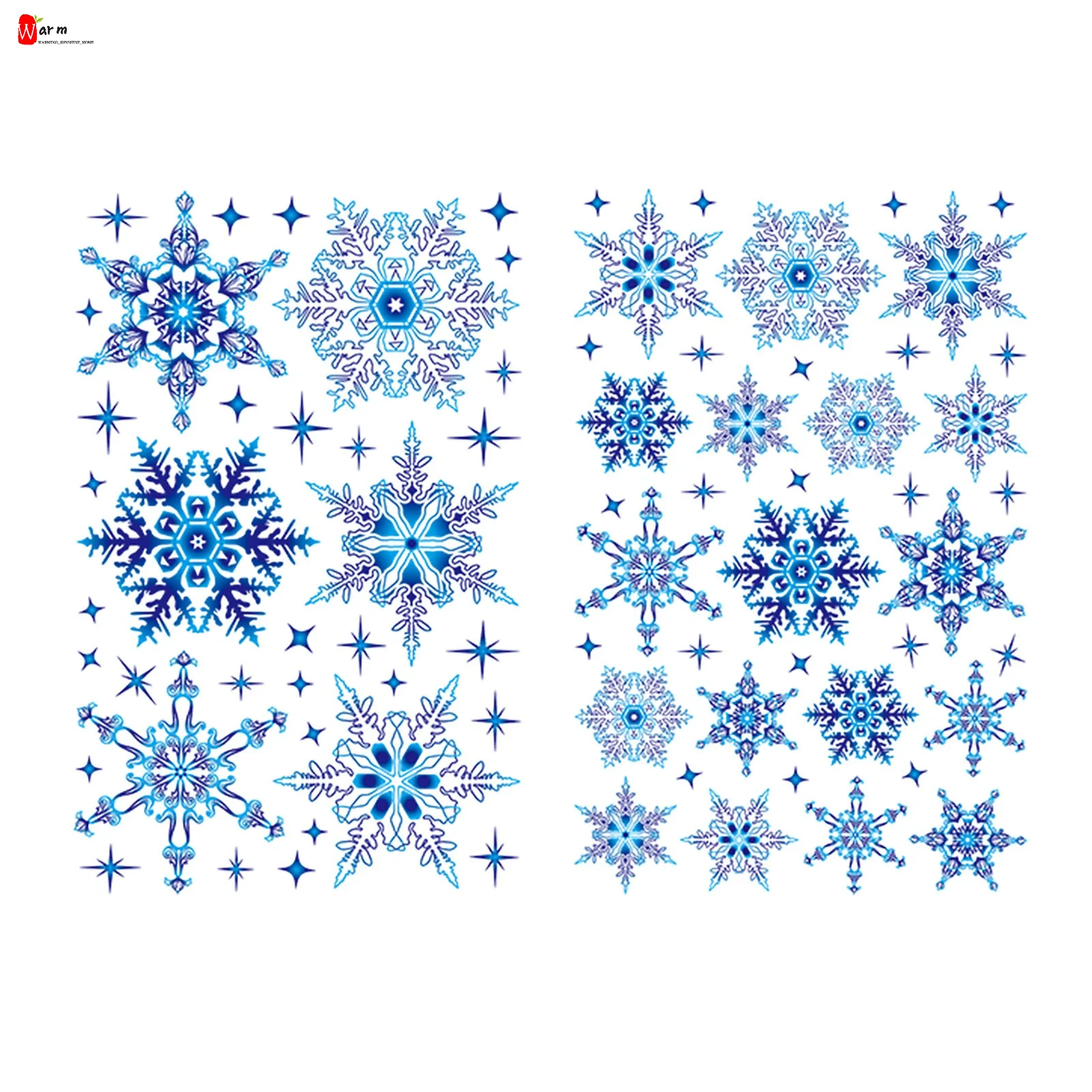 Snowflake Sticker Mall Window Sticker Wall Sticker Set Decorazione Natalizia New Fashion Simple Versatile Home 2023