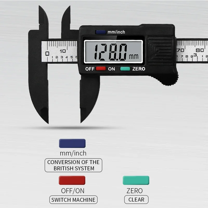 

Digital Electronic Vernier Caliper 150mm Tattoo Eyebrow Ruler Measuring Tool LCD Microblading Micrometer Measurement Means