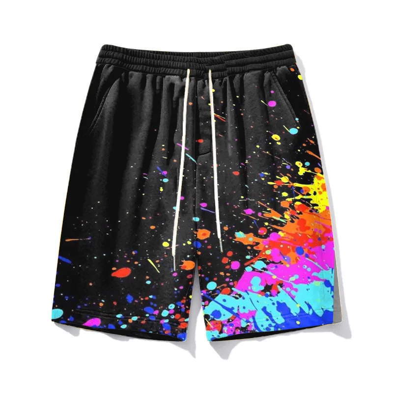Biggmans L-9Xl Fashion Sports Shorts Plus Size for Summer Oversize Block Man Big Skull Colorblock Black Degory 7XL 8XL 9XL