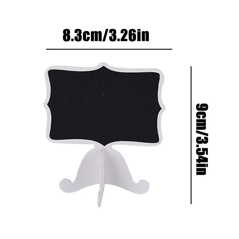 Small Chalkboard Signs With Stand 10pcs Rectangle Chalkboards Blackboard Wooden Table Sign Chalkboard For Table Numbers Message