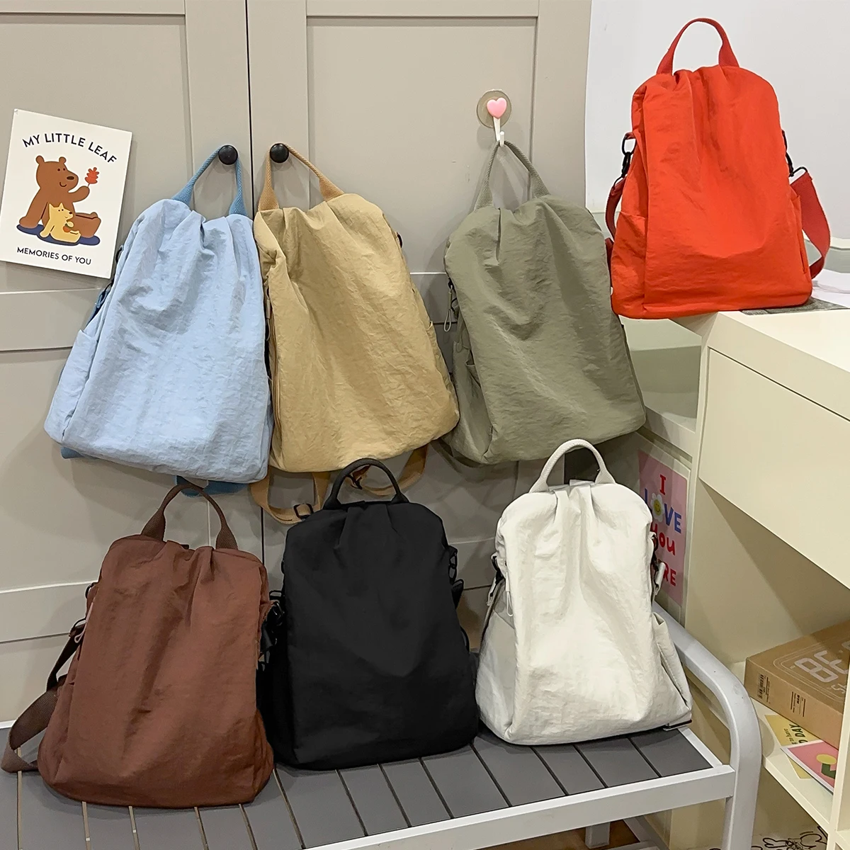 Outdoor Travel Backpack for Women 2025 New College Student Bag Large Capacity Versatile Lightweight Backpack Multi-Functional Daily Work Clothing Shopping Travel Play