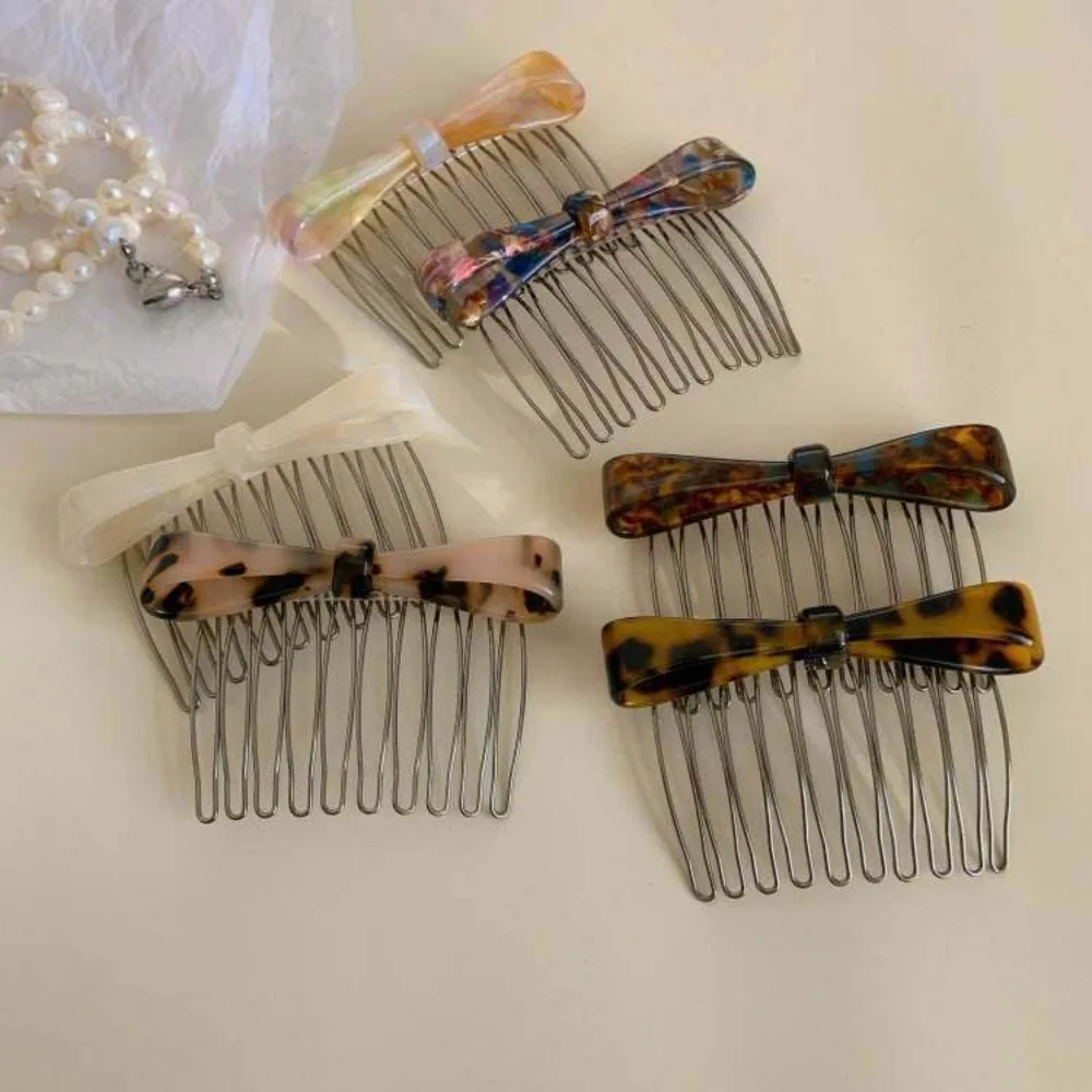 Klassische Acetat-Haarspangen mit Metallbogen für Damen und Mädchen – Neue Pony-Kollektion, umgedrehte Haarnadel, Haar-Accessoires, Styling-Tool – Detail 11