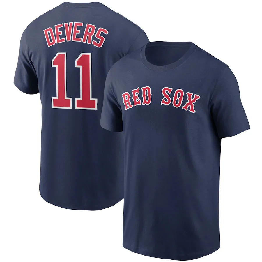 Summer HOT SALE Baseball Jersey Boston Red Sox Name and Number Pure Cotton Men's T-shirt Unisex Harajuku Y2K Men Clothing