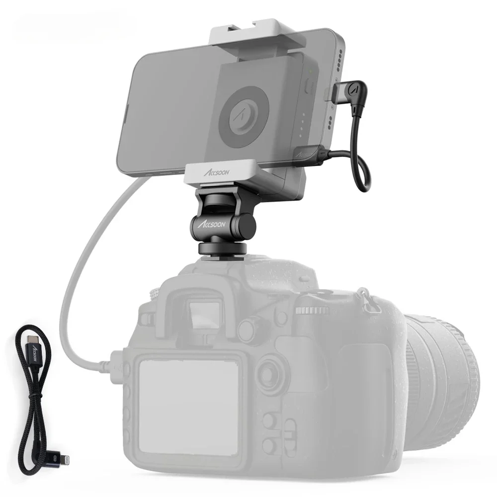 

Accsoon SeeMo UIT02 Video Transmitter Adapter HDMI to Video Capture Adapter for iPad iPhone 14 Pro Recording Filmmake