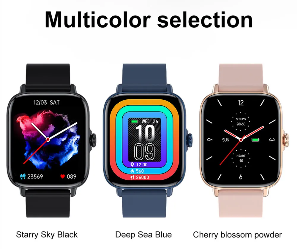 T46S Men's Smart Watch Sports Fitness Tracker Bluetooth 5.0 Call Watch Heart Rate Blood Pressure Monitoring Waterproof Bracelet