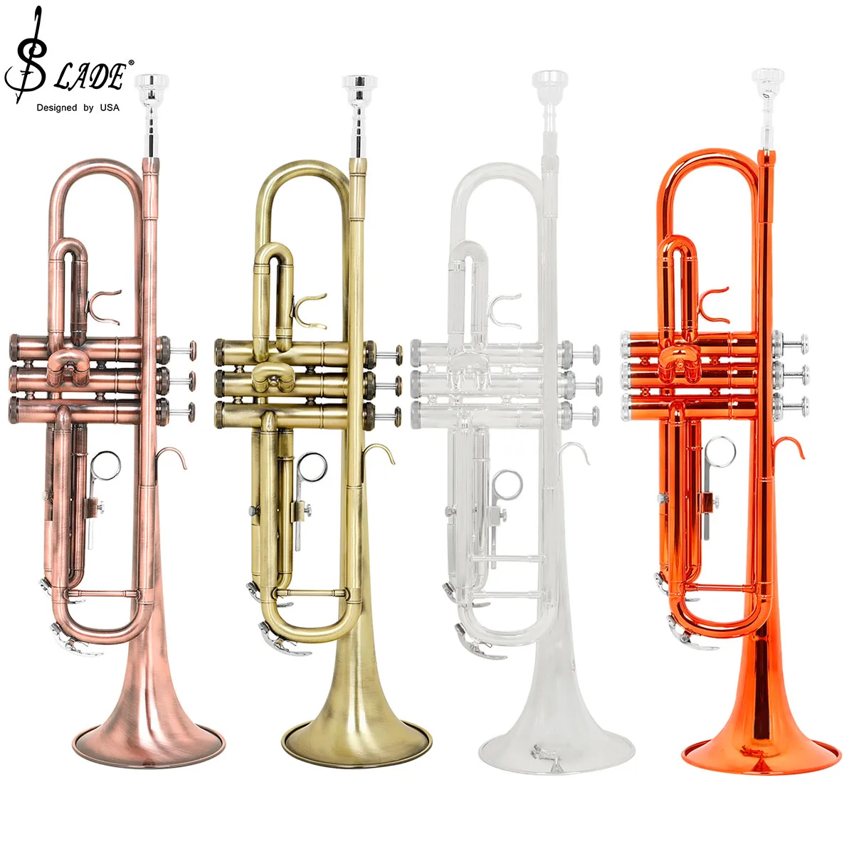 SLADE Bb Trumpet Standard Trumpet Set for Beginner Students with